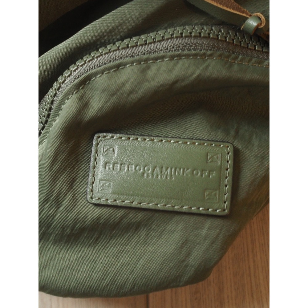 Rebecca Minkoff Julian Olive Green Nylon Backpack Gorpcore Medium Excellent - Picture 4 of 14